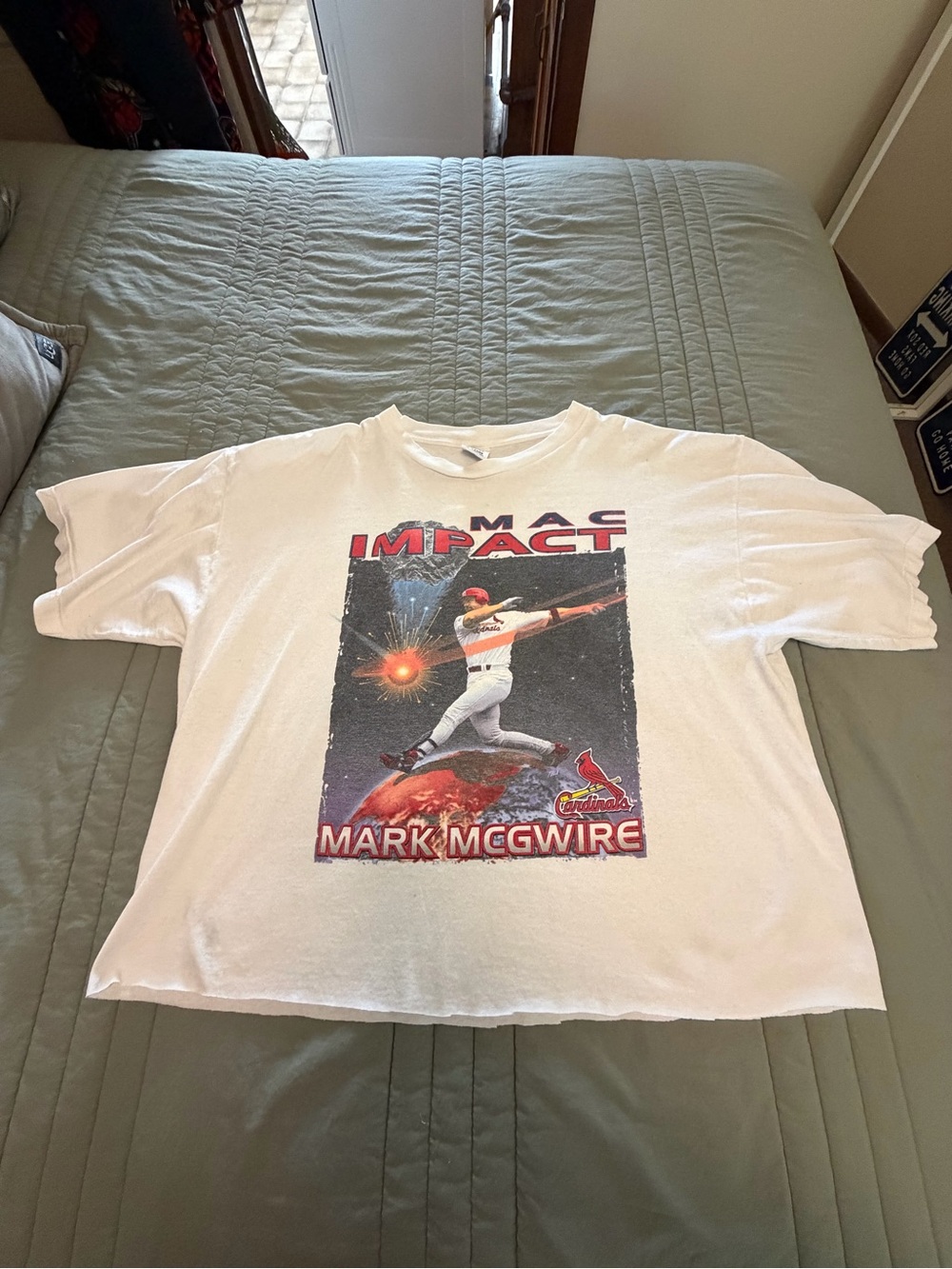 Mark McGwire Vintage STARTER T shirt (Size XL)